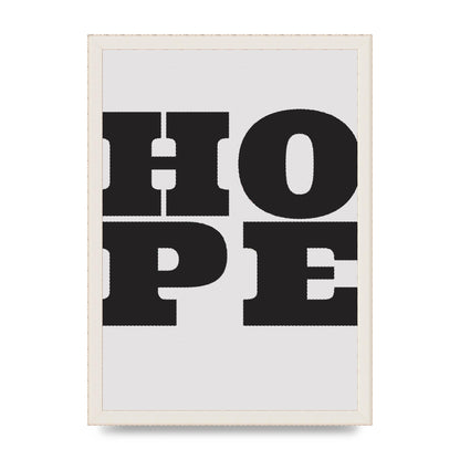 Hope Black Printed Poster - A3 framed