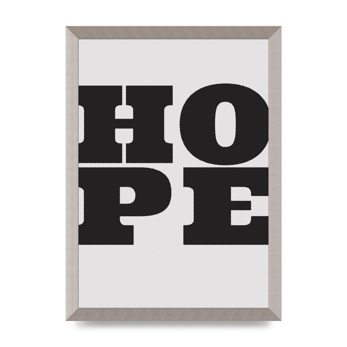 Hope Black Printed Poster - A3 framed