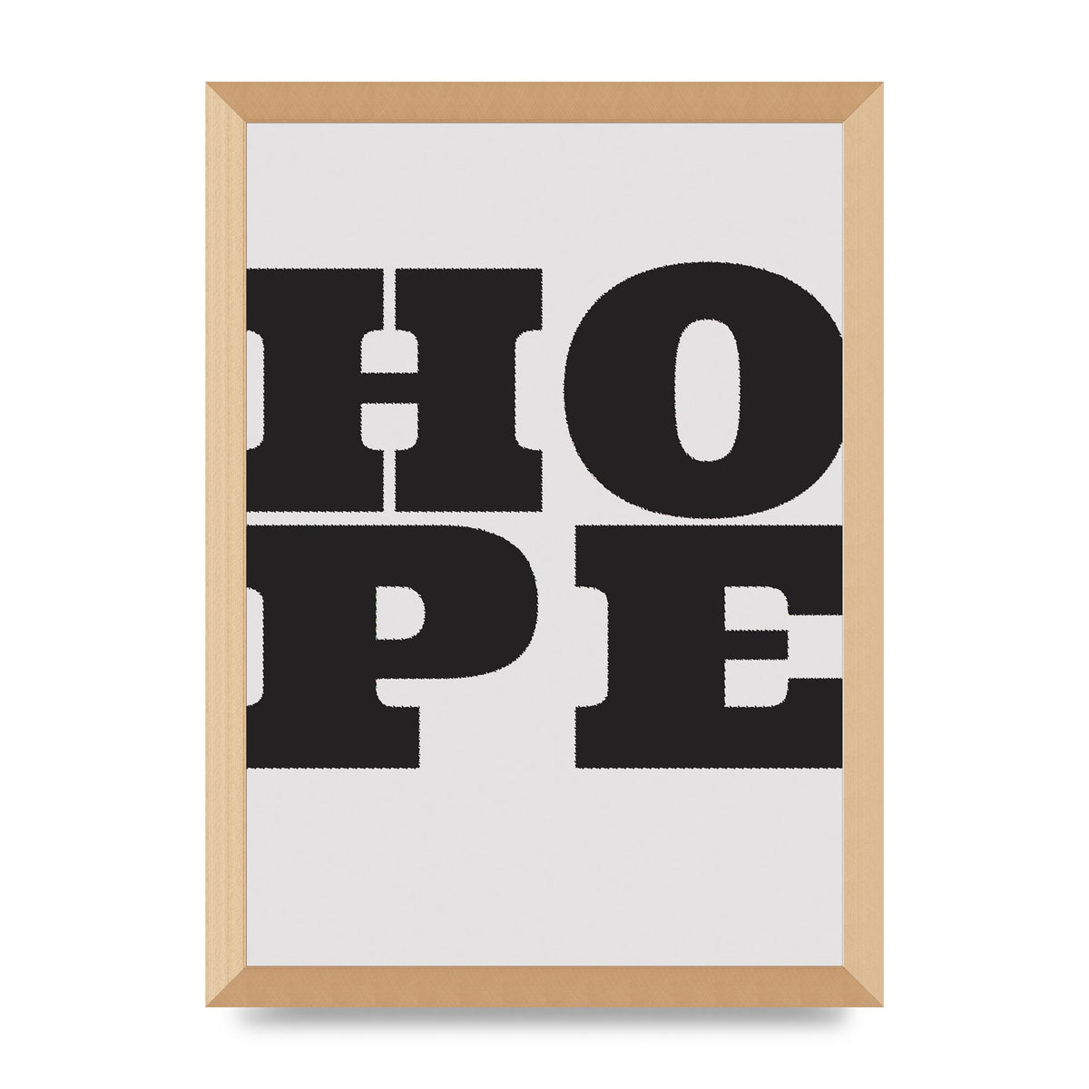 Hope Black Printed Poster - A3 framed