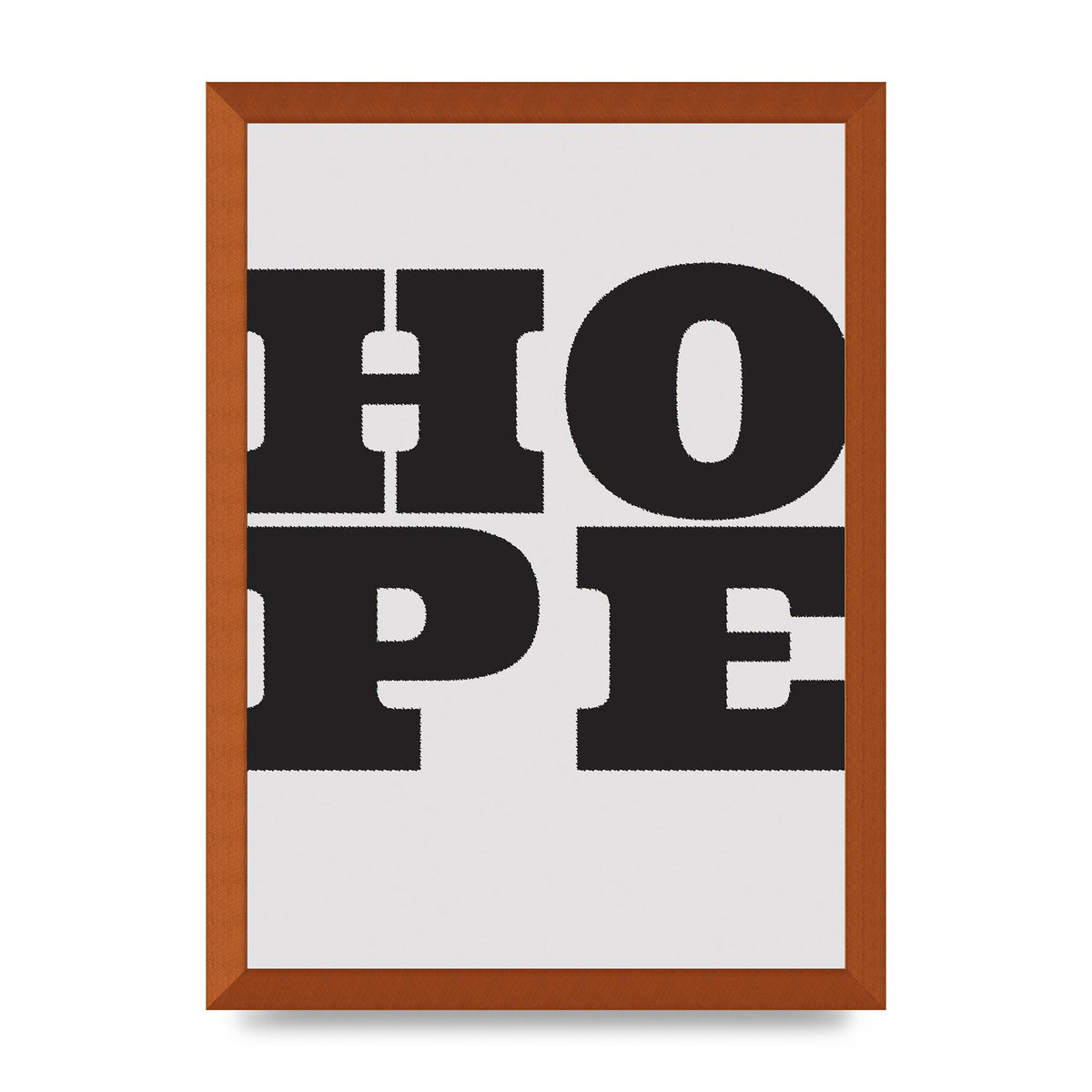 Hope Black Printed Poster - A3 framed