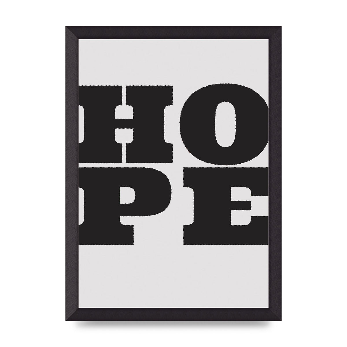 Hope Black Printed Poster - A3 framed
