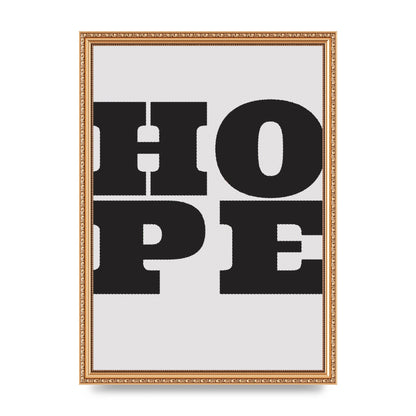 Hope Black Printed Poster - A3 framed