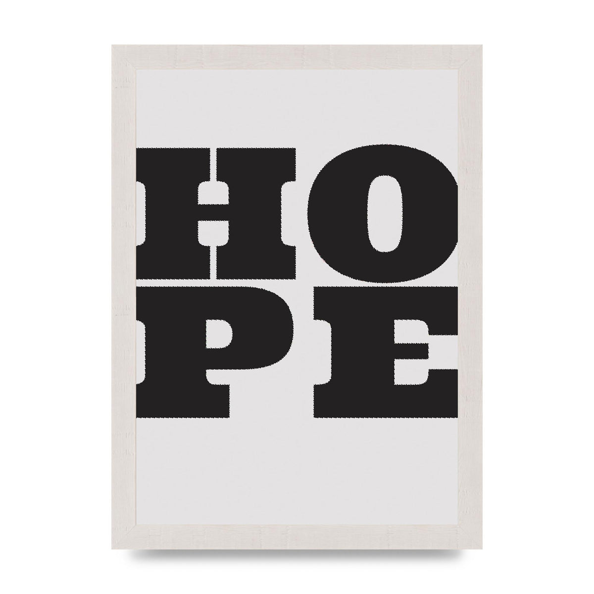 Hope Black Printed Poster - A4 framed