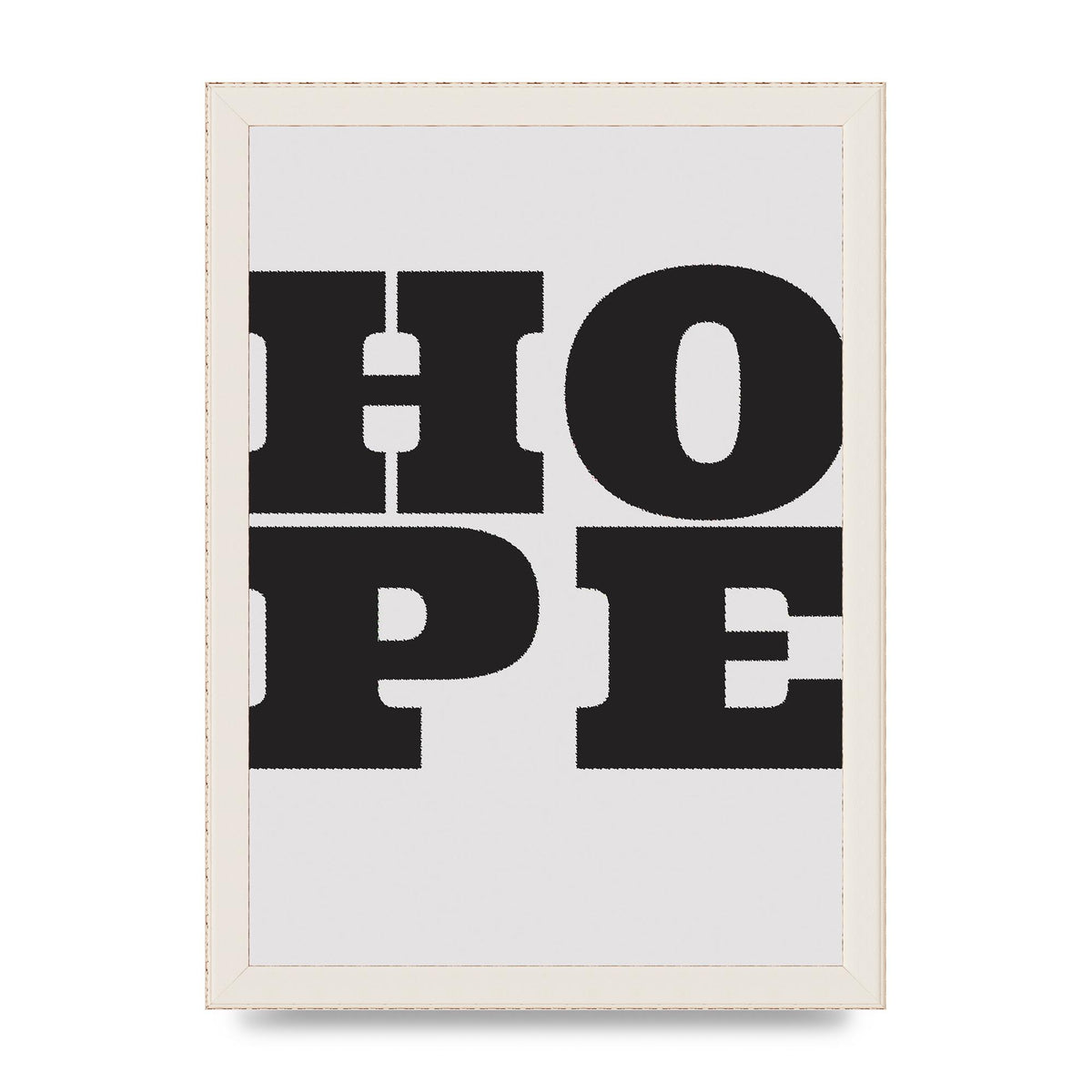 Hope Black Printed Poster - A4 framed