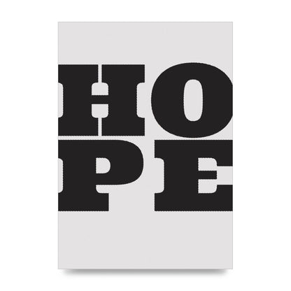 Hope Black Printed Poster - unframed print
