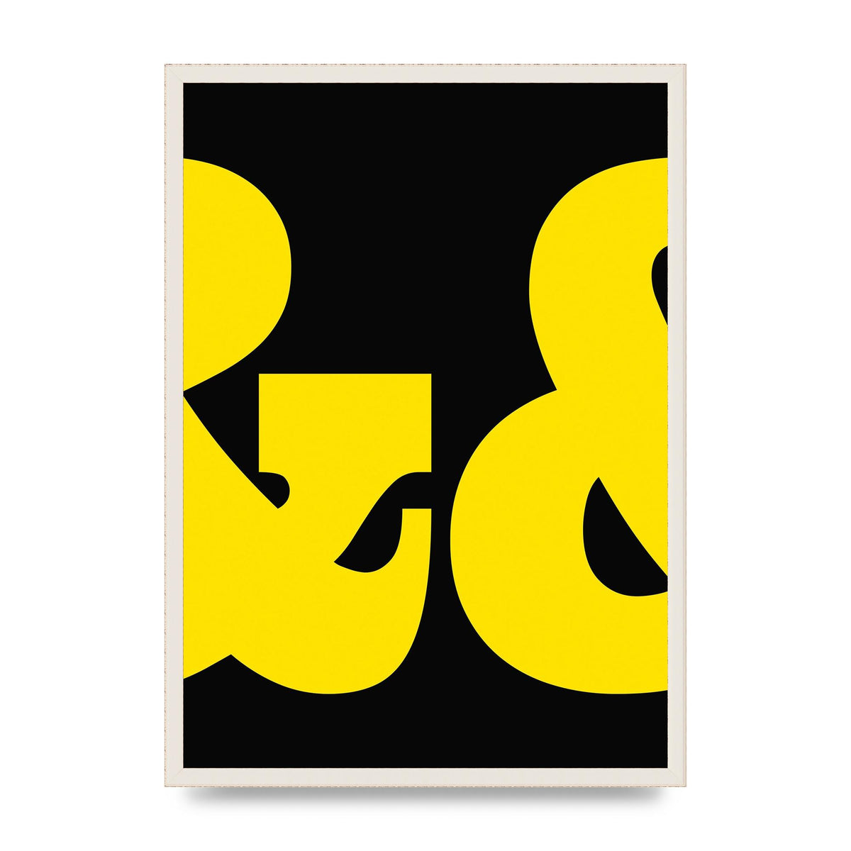Ampus And Yellow Black Wall Art - A2 framed