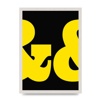 Ampus And Yellow Black Wall Art - A3 framed