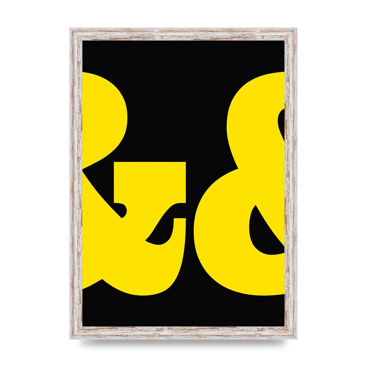 Ampus And Yellow Black Wall Art - A3 framed