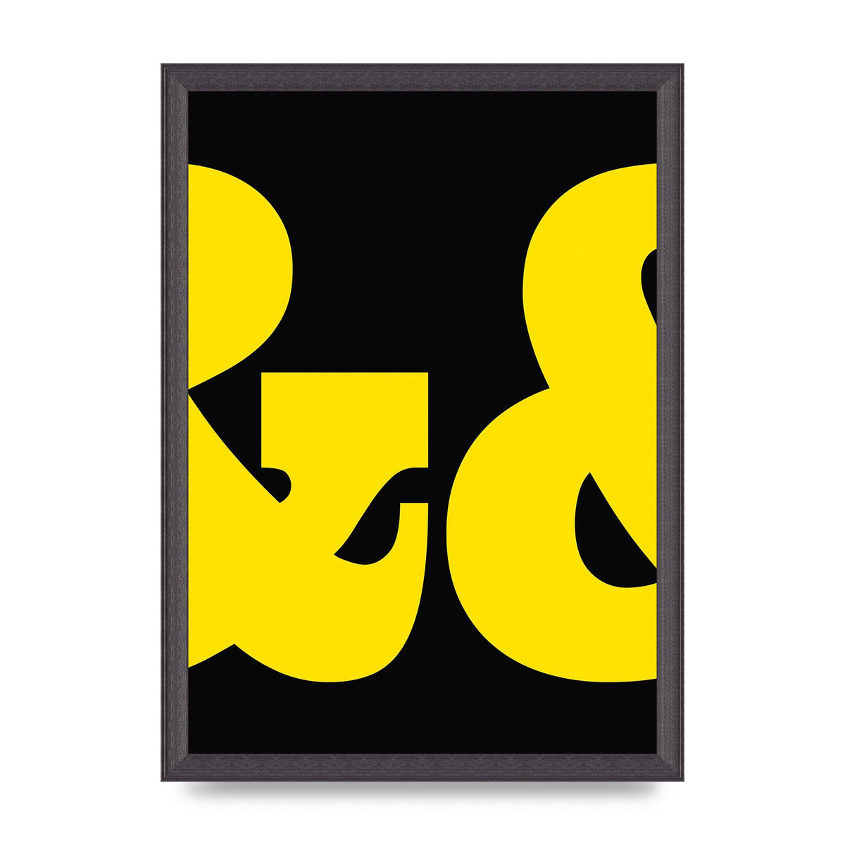 Ampus And Yellow Black Wall Art - A3 framed