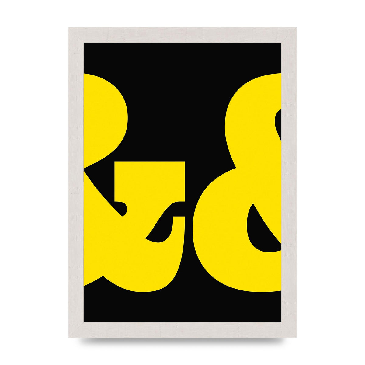 Ampus And Yellow Black Wall Art - A4 framed