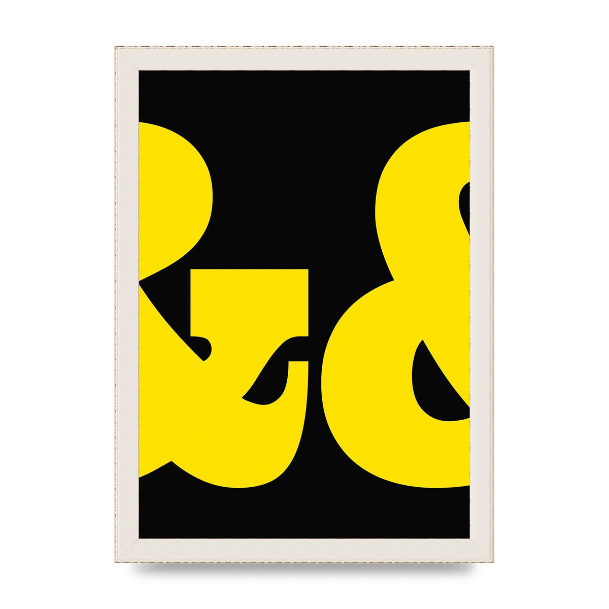 Ampus And Yellow Black Wall Art - A4 framed