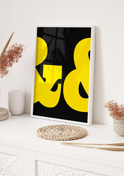 Ampus And Yellow Black Wall Art - hall 1