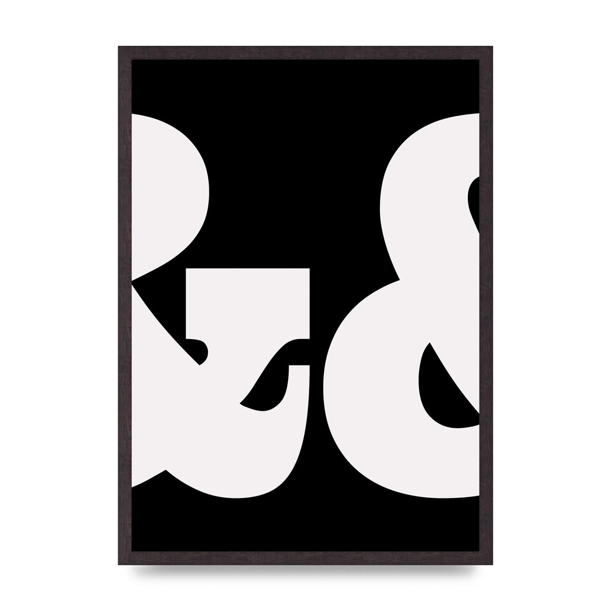 Ampus And White Black Art For The Home - A2 framed