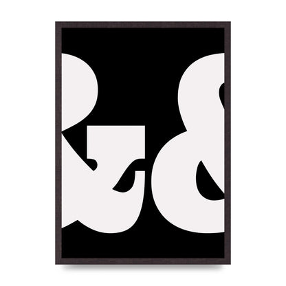Ampus And White Black Art For The Home - A2 framed