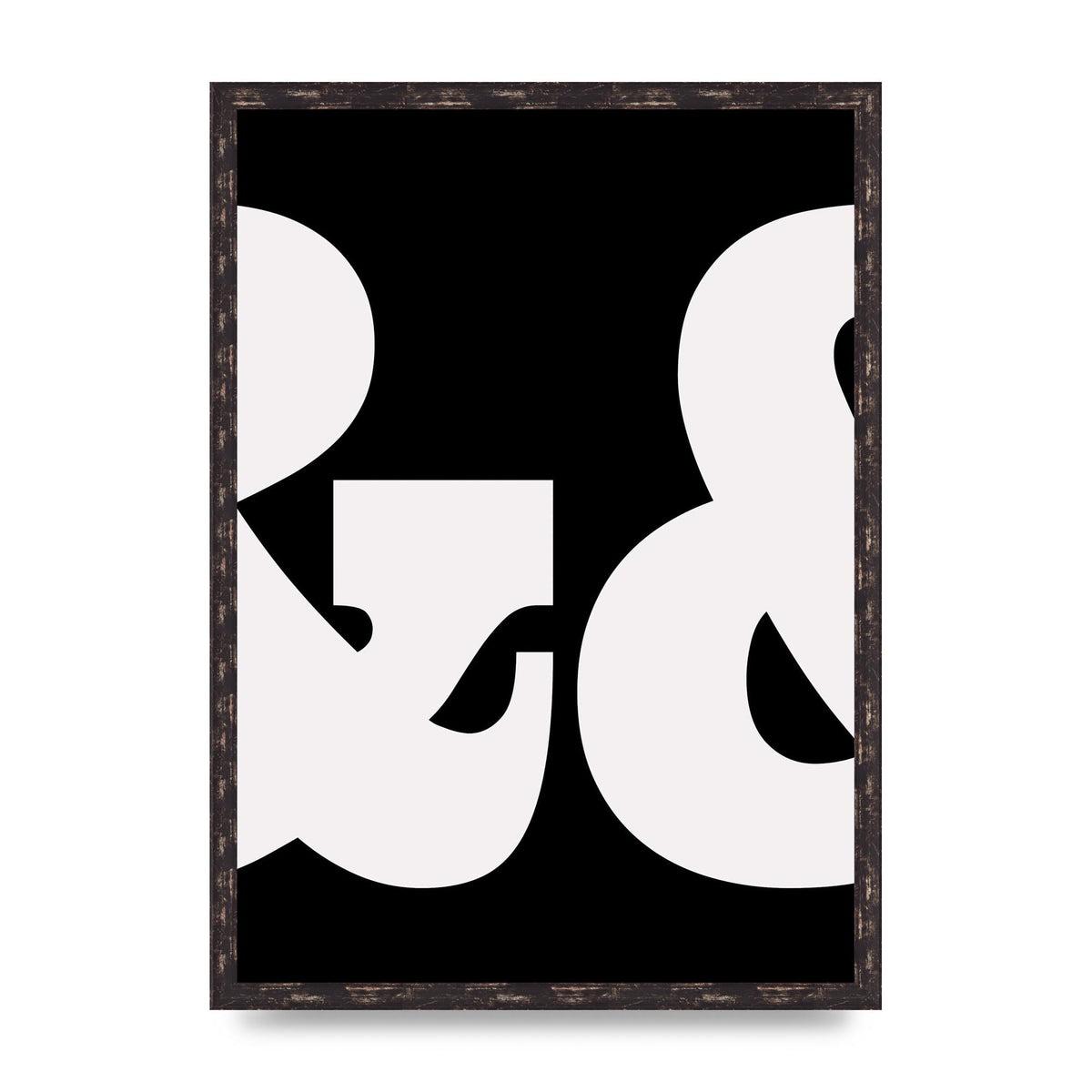 Ampus And White Black Art For The Home - A2 framed