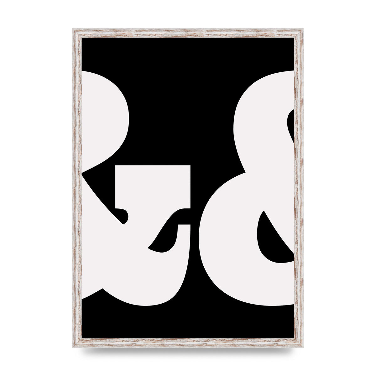Ampus And White Black Art For The Home - A2 framed