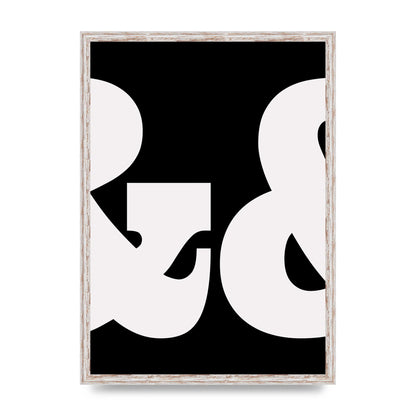 Ampus And White Black Art For The Home - A2 framed