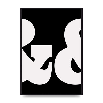 Ampus And White Black Art For The Home - A2 framed