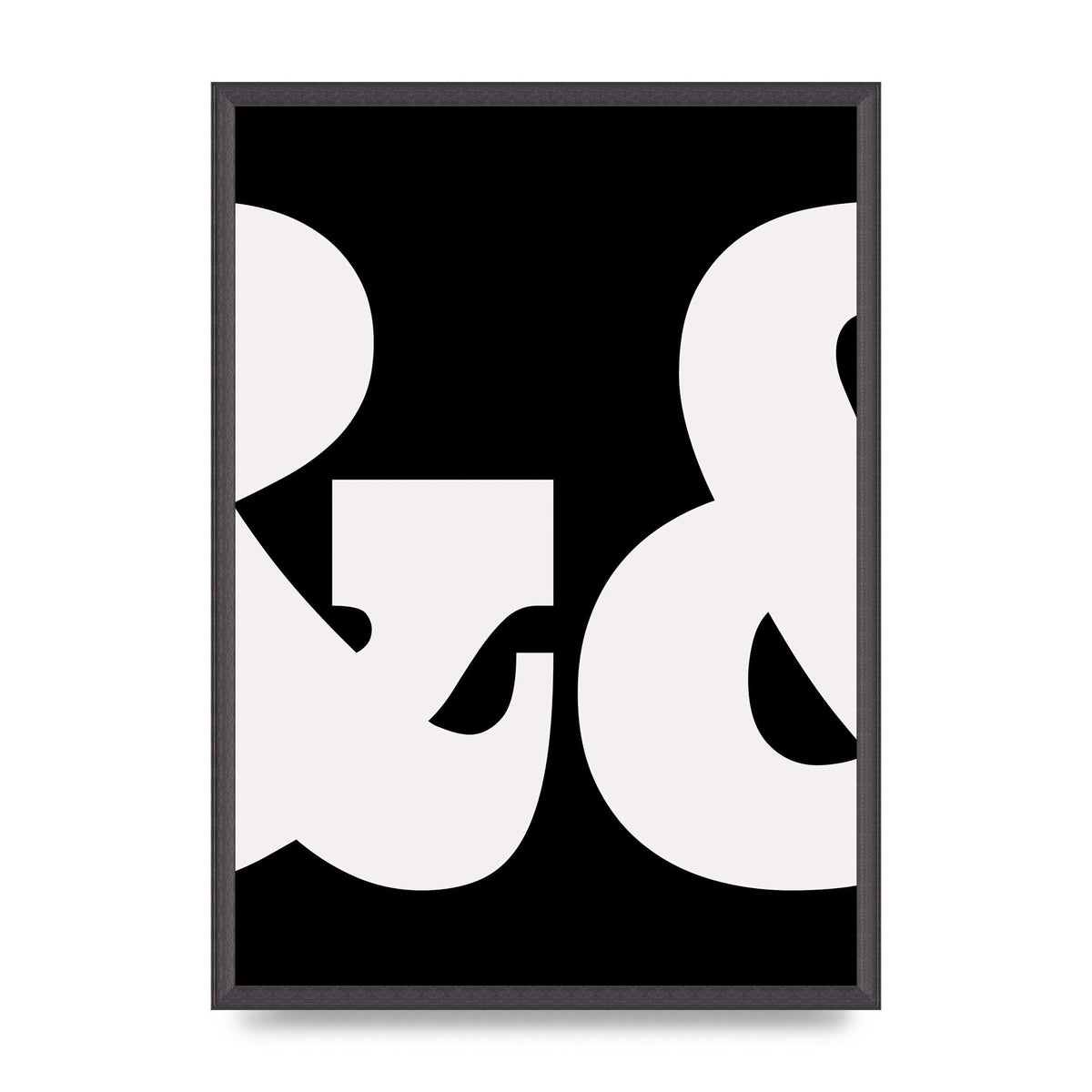 Ampus And White Black Art For The Home - A2 framed