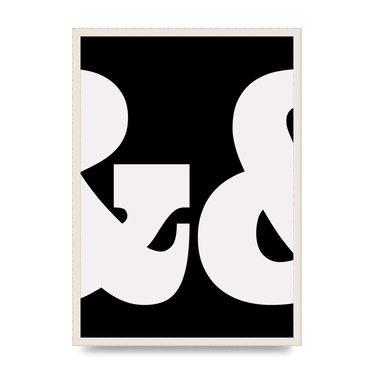 Ampus And White Black Art For The Home - A2 framed
