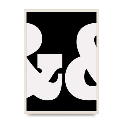 Ampus And White Black Art For The Home - A2 framed