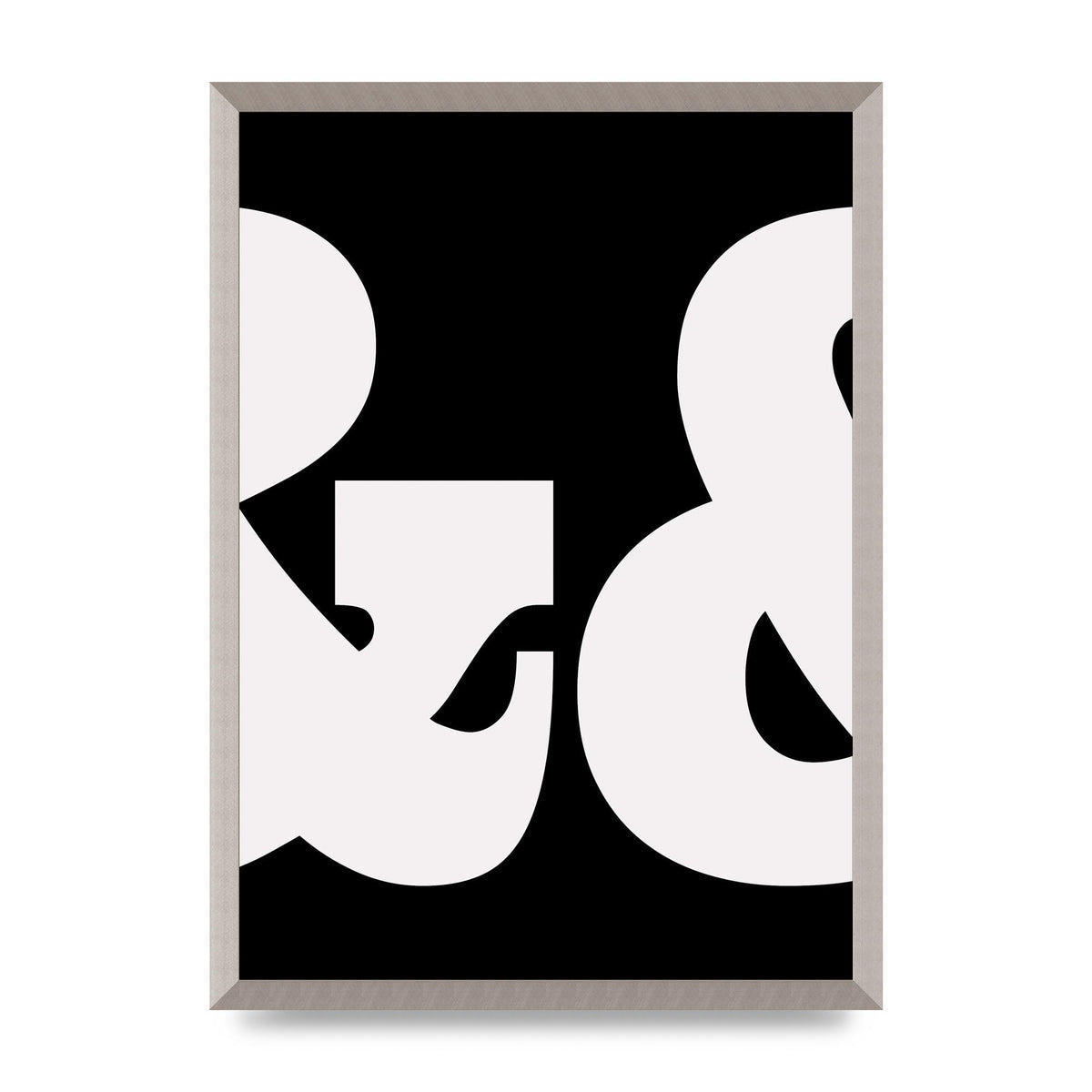 Ampus And White Black Art For The Home - A2 framed