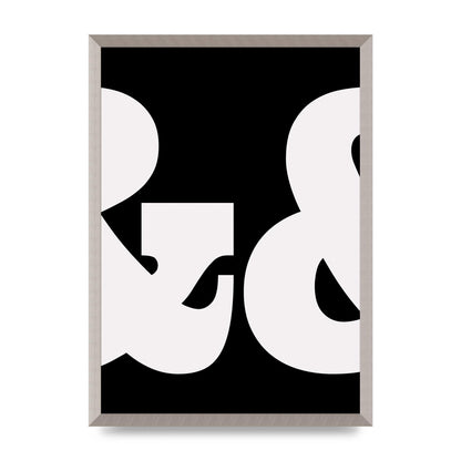 Ampus And White Black Art For The Home - A2 framed