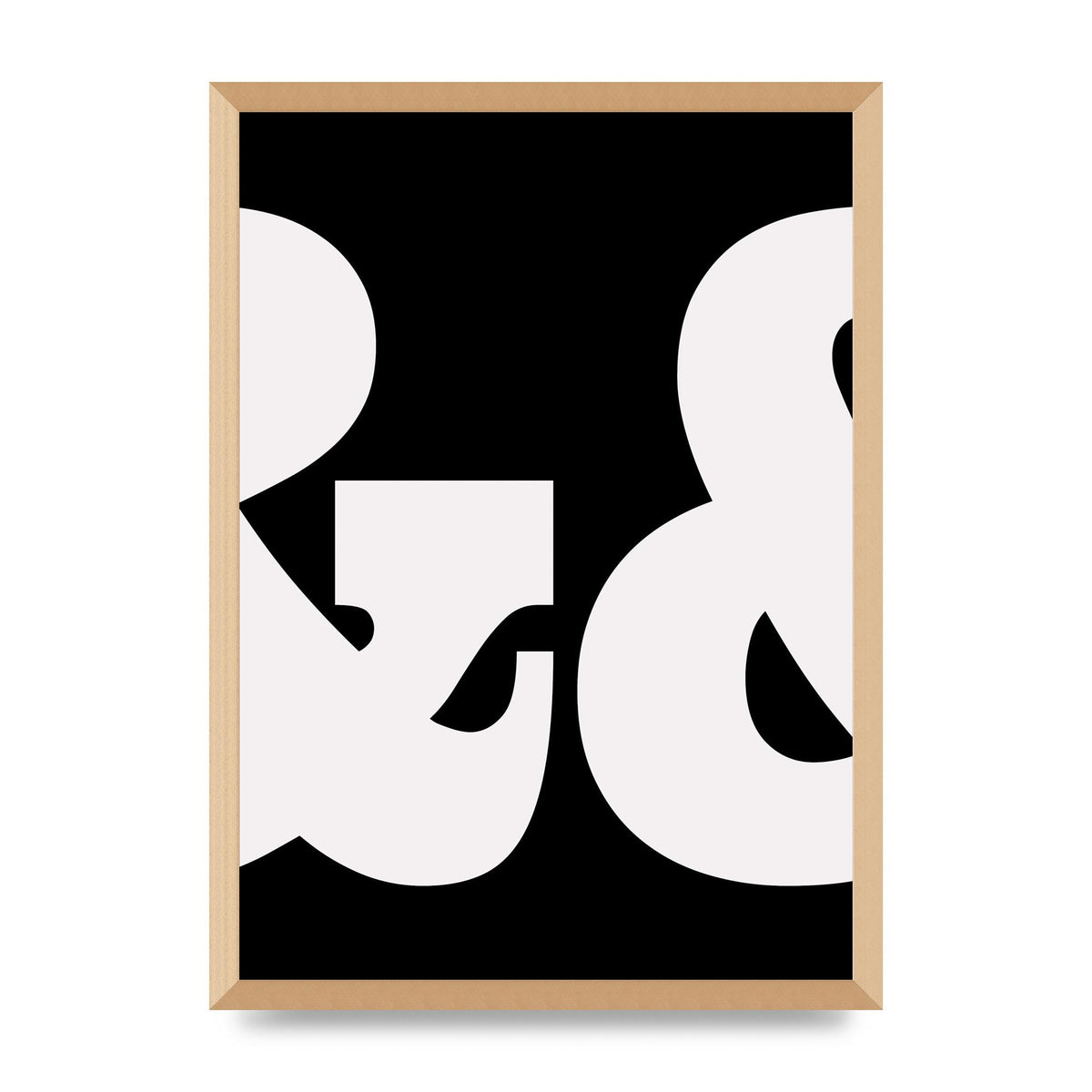 Ampus And White Black Art For The Home - A2 framed