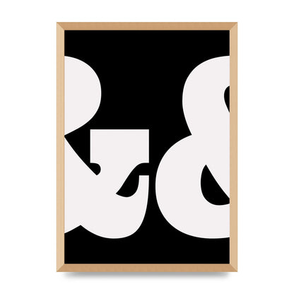 Ampus And White Black Art For The Home - A2 framed