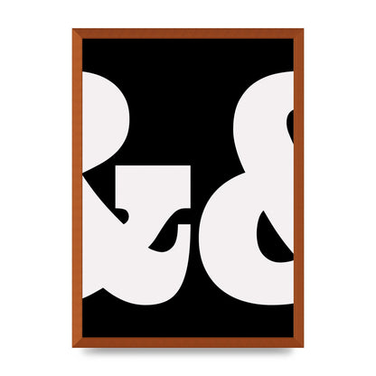 Ampus And White Black Art For The Home - A2 framed
