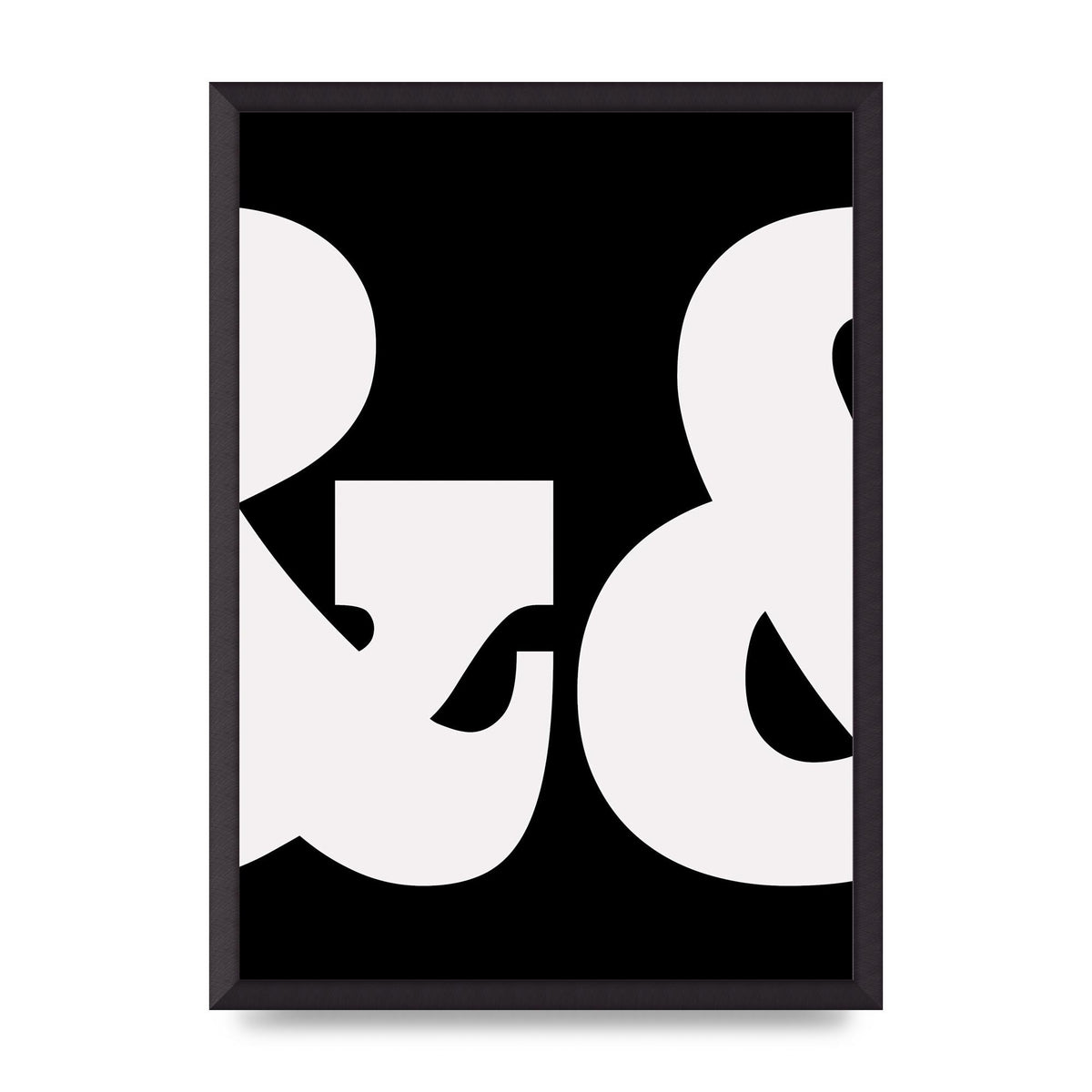 Ampus And White Black Art For The Home - A2 framed