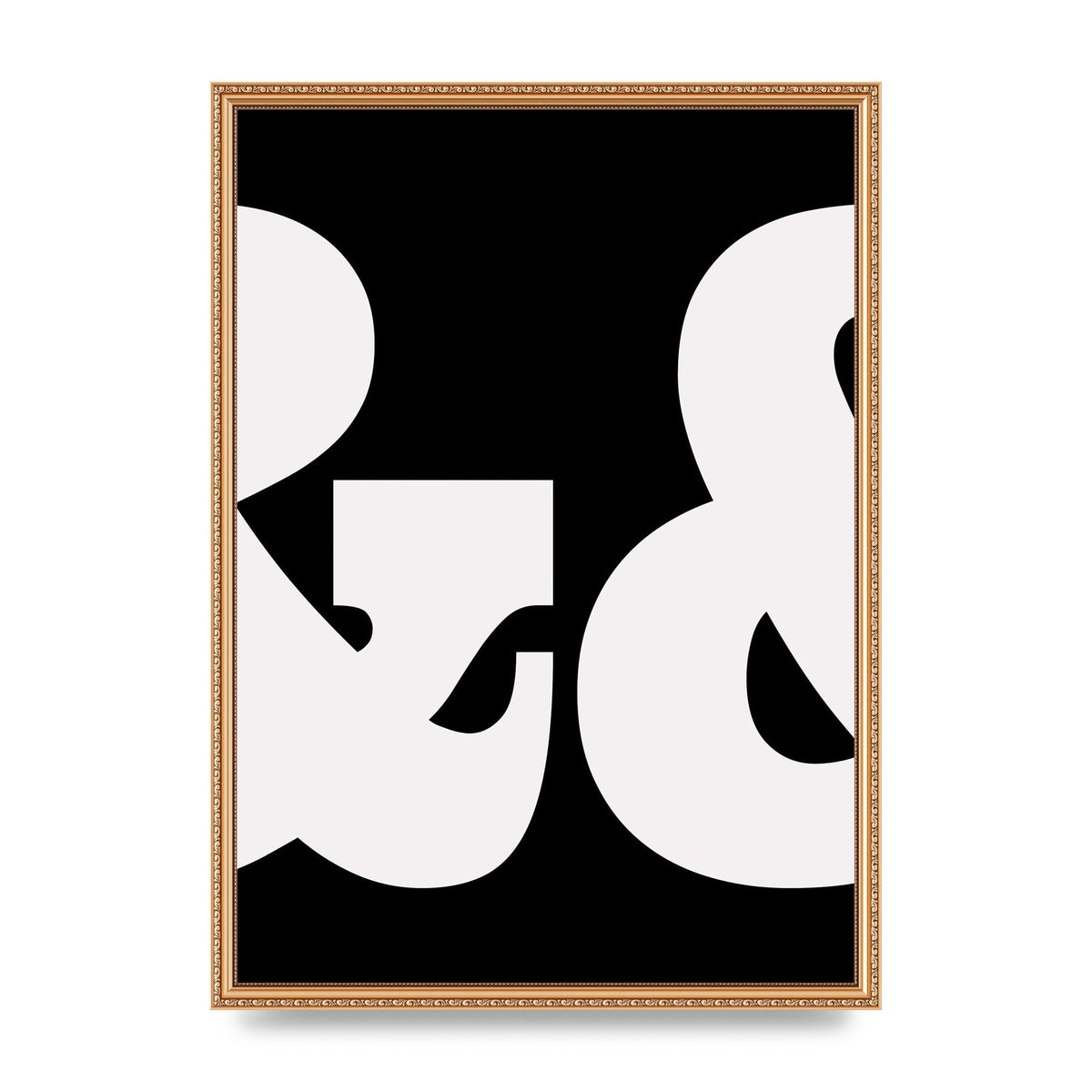 Ampus And White Black Art For The Home - A2 framed