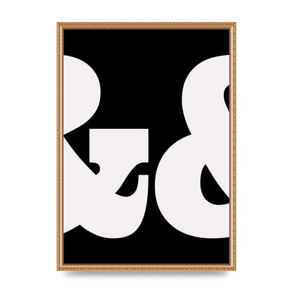 Ampus And White Black Art For The Home - A2 framed
