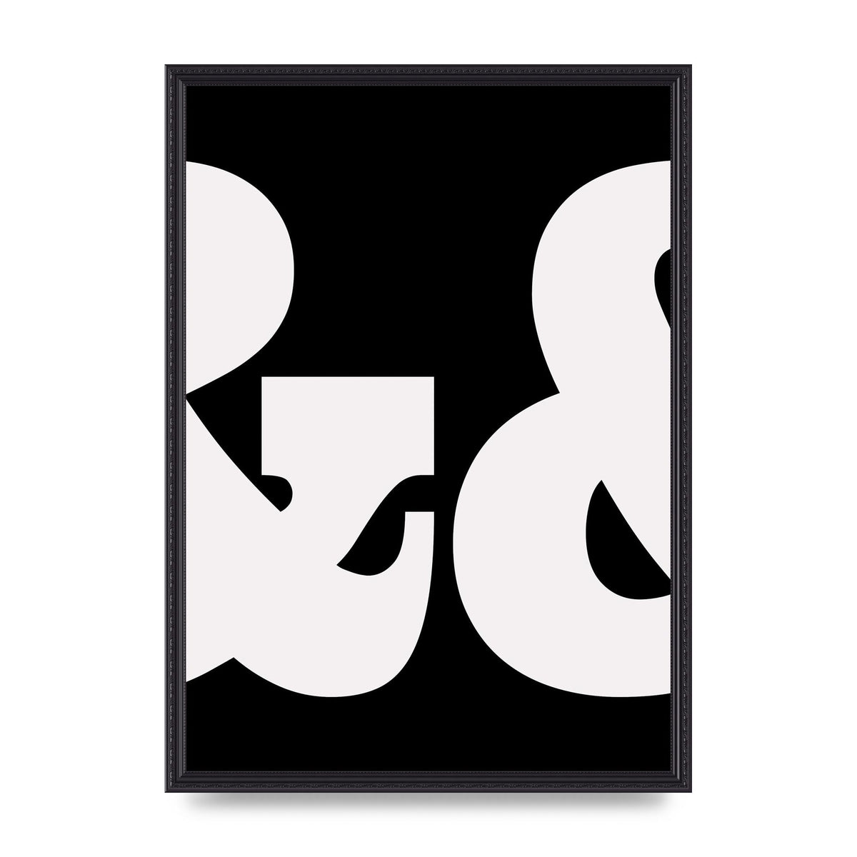 Ampus And White Black Art For The Home - A2 framed