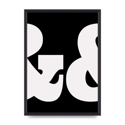 Ampus And White Black Art For The Home - A2 framed