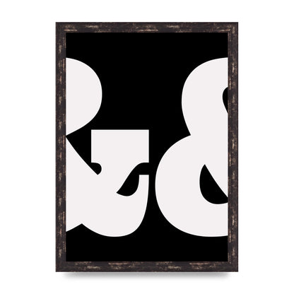 Ampus And White Black Art For The Home - A3 framed