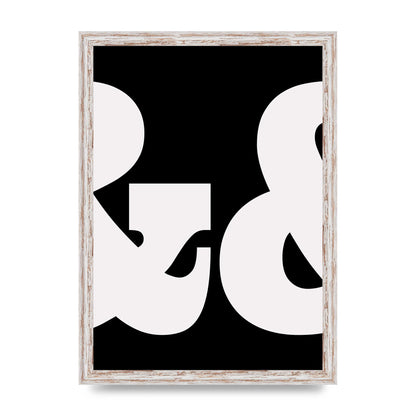 Ampus And White Black Art For The Home - A3 framed