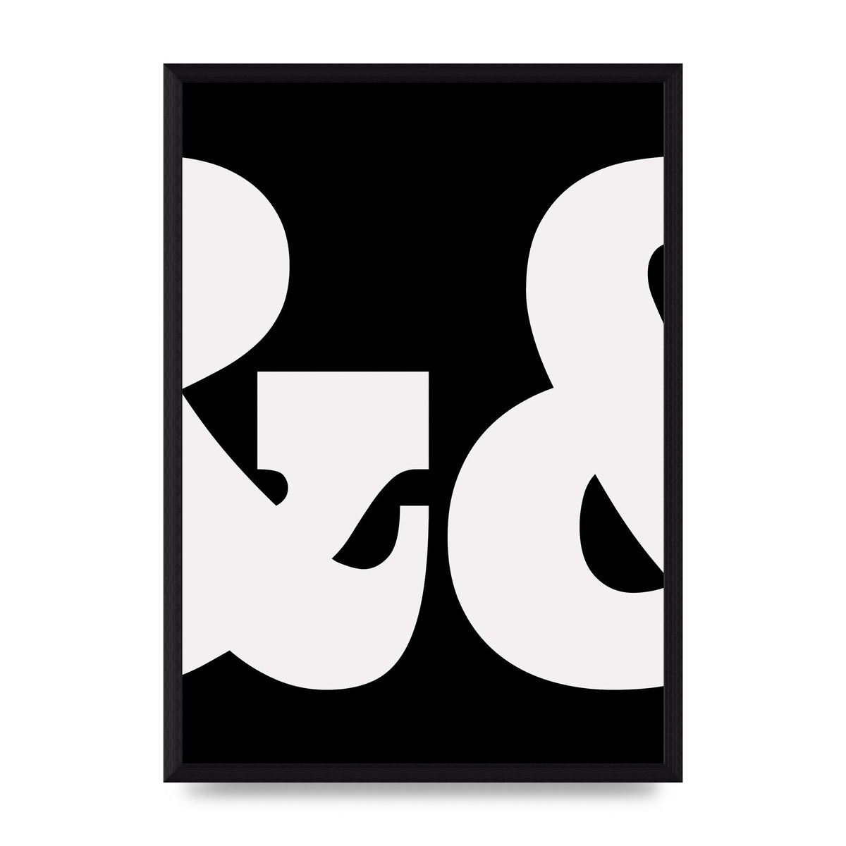 Ampus And White Black Art For The Home - A3 framed