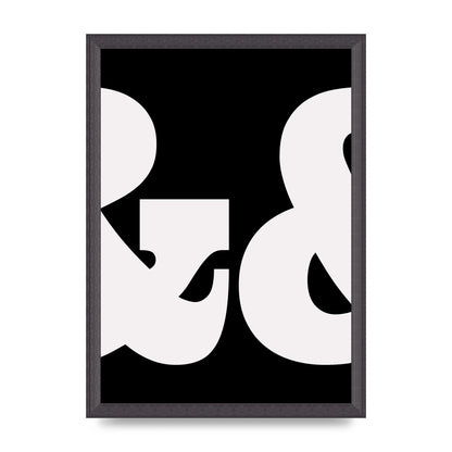 Ampus And White Black Art For The Home - A3 framed