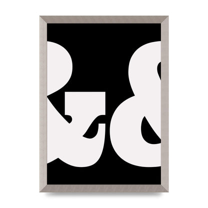 Ampus And White Black Art For The Home - A3 framed
