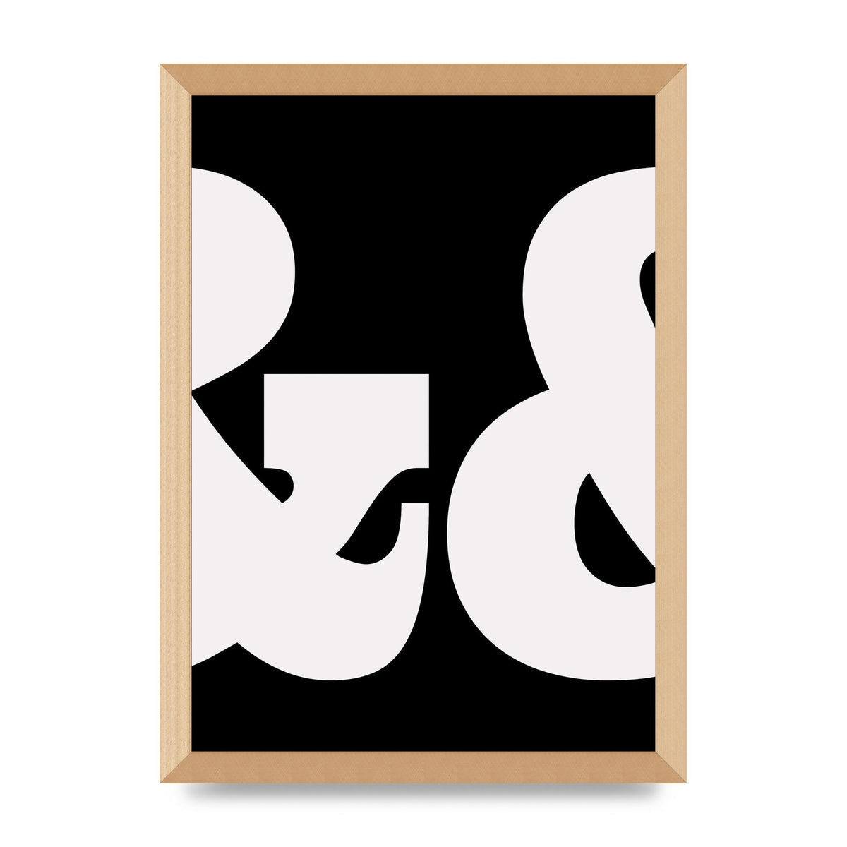 Ampus And White Black Art For The Home - A3 framed