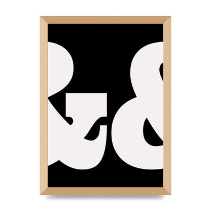 Ampus And White Black Art For The Home - A3 framed