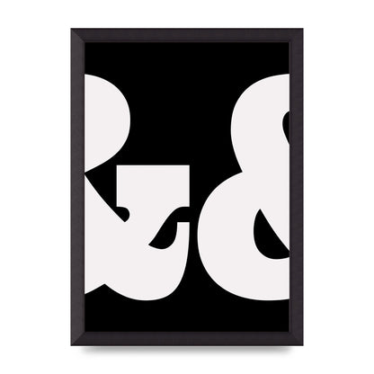 Ampus And White Black Art For The Home - A3 framed