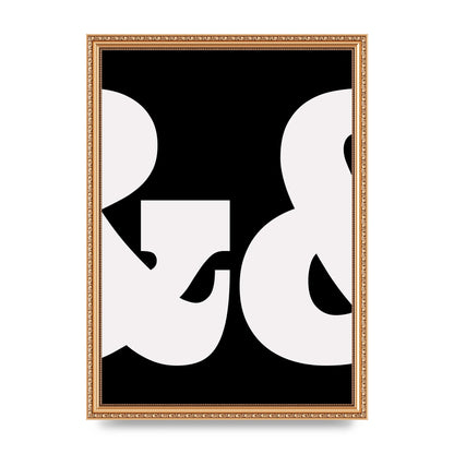 Ampus And White Black Art For The Home - A3 framed