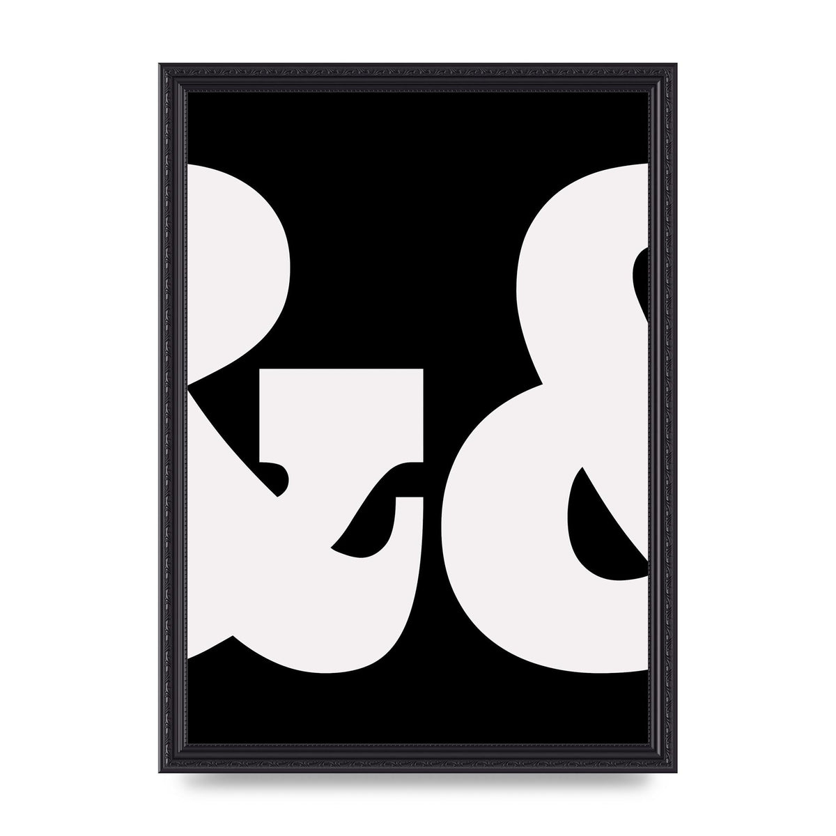 Ampus And White Black Art For The Home - A3 framed
