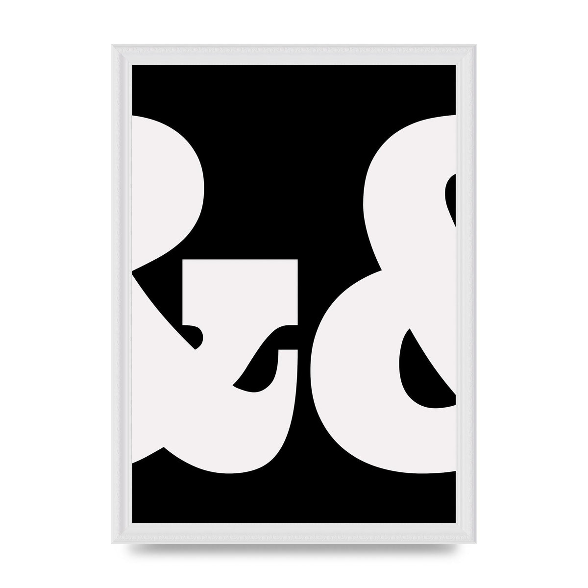 Ampus And White Black Art For The Home - A3 framed