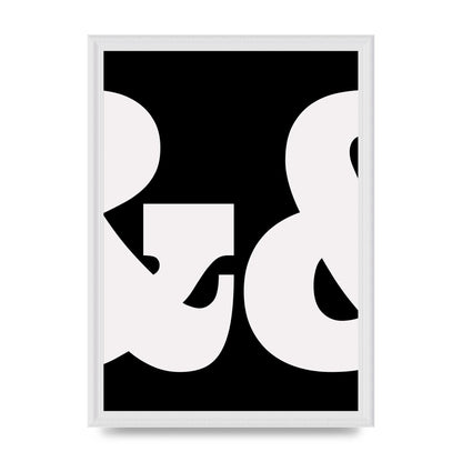 Ampus And White Black Art For The Home - A3 framed