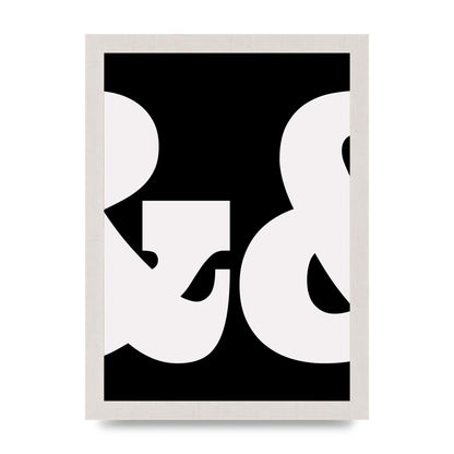 Ampus And White Black Art For The Home - A4 framed