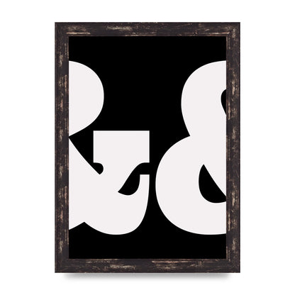 Ampus And White Black Art For The Home - A4 framed