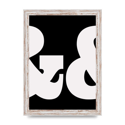 Ampus And White Black Art For The Home - A4 framed